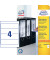 selbstklebende Rückenschilder ultragrip L6061REV-20 weiß breit/kurz 59x192mm (BxH) selbstklebend wiederablösbar 