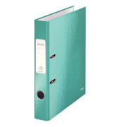 Ordner WOW 1006-00-51, A4 50mm schmal PP vollfarbig, gl&auml;nzend, gemustert eisblau metallic