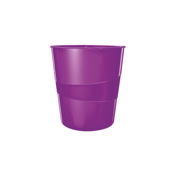 4002432104420 - Papierkorb WOW 5278-10-62 15 Liter rund violett metallic 4002432104420 Leitz