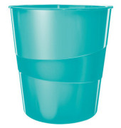 Papierkorb WOW 5278-10-51, 15 Liter, rund, eisblau metallic