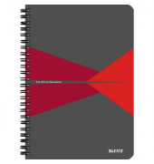 Collegeblock 4498-00-25 Office, Muster, kariert / kariert Rand beidseitig, A5, 90g, grau, 90 Blatt