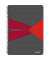 Collegeblock 4498-00-25 Office, Muster, kariert / kariert Rand beidseitig, A5, 90g, grau, 90 Blatt