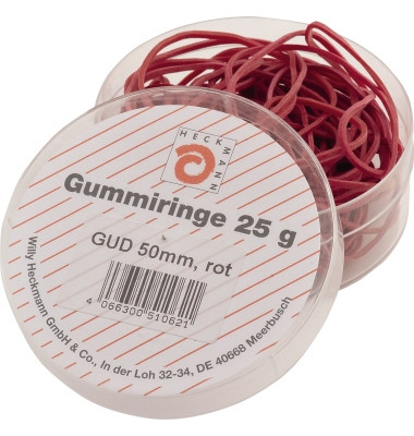Gummiringe 510.062, &Oslash; 50mm, rot