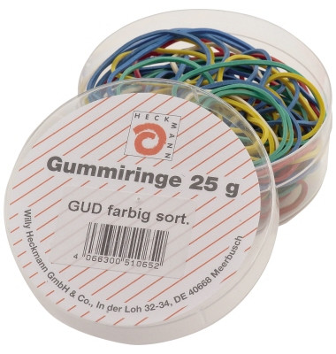 Gummiringe 510.065, &Oslash; sortiert, farbig sortiert