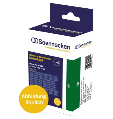 Druckerpatrone HP C9352CE 81142 (kompatibel zu HP 22XL), color (cyan/magenta/gelb), ca. 3x 415 Seiten