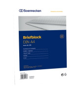 Briefblock 1381, Lineatur 21 / liniert, A4, 70g, weiß, 50 Blatt