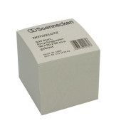 Zettelklotz 5808, 90x90mm, geleimt, grau, Recyclingpapier, 800 Blatt