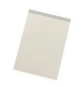 Notizblock 1251 Recycling, kariert, A5, 60g, weiß, 50 Blatt