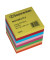 Zettelklotz 5805, 90x90mm, geleimt, farbig sortiert, Papier, 850 Blatt