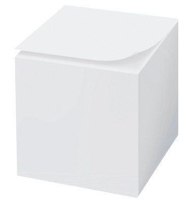 Notizzettelklotz 9 x 9 x 9 cm lose weiß