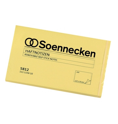 Haftnotizen 5812, 127x76mm, gelb, rechteckig