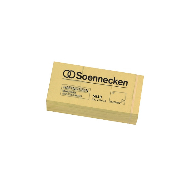 4003630123909 - Haftnotizen 5810 38x51mm gelb rechteckig 4003630123909 12 Stück
