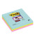 Haftnotizen 675-S3M, Super Sticky Miami, 101x101mm, 3-farbig sortiert (t&uuml;rkis/neongr&uuml;n/neonpink), liniert, quadratisch