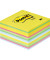 Haftnotizen 2030U, 76x76mm, farbig sortiert (gelb/gr&uuml;n/pink/blau), quadratisch