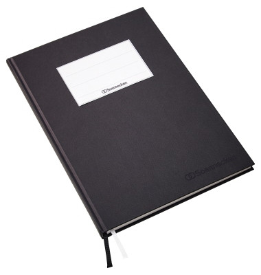 Kladde 2314 schwarz A4 kariert 80g 96 Blatt 192 Seiten