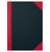Chinakladde 86-5524301 schwarz/rot A5 kariert 60g 96 Blatt 192 Seiten