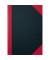 Chinakladde 86-5523301, schwarz/rot, A4, kariert, 70g, 96 Blatt / 192 Seiten