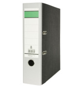 Ordner Grüner Balken 120006980, A4 80mm breit Karton schwarz/grau