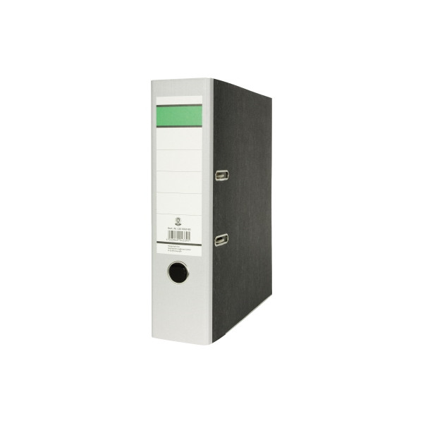 4003969943391 - Ordner Grüner Balken 120006980 A4 80mm breit Karton Wolkenmarmor grau 4003969943391 Soennecken