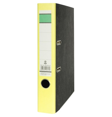 Ordner Gr&uuml;ner Balken 120007010, A4 50mm schmal Karton schwarz/gelb