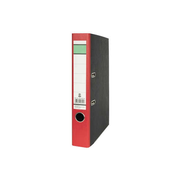 4003969943216 - Ordner Grüner Balken 120007030 A4 50mm schmal Karton Wolkenmarmor schwarz rot 4003969943216 Soennecken