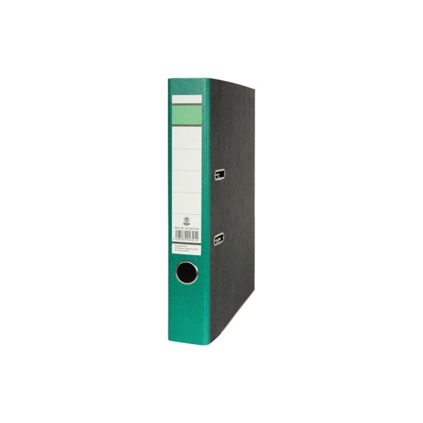 4003969943254 - Ordner Grüner Balken 120007060 A4 50mm schmal Karton Wolkenmarmor scxhwarz grün 4003969943254 Soennecken