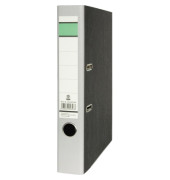 Ordner Gr&uuml;ner Balken 120007080, A4 50mm schmal Karton schwarz/grau