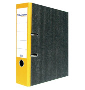 Ordner 3321, A4 80mm breit Karton schwarz/gelb