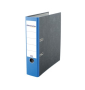Ordner 3323, A4 80mm breit Karton Wolkenmarmor blau