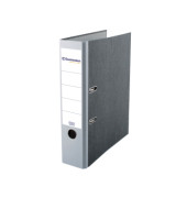 Ordner 3325, A4 80mm breit Karton schwarz/grau