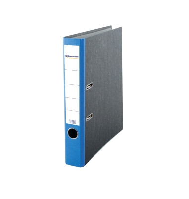 Ordner 3329, A4 50mm schmal Karton Wolkenmarmor blau