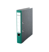 Ordner 3330, A4 50mm schmal Karton Wolkenmarmor schwarz/grün