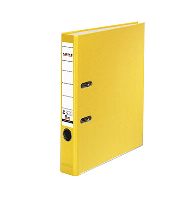 Ordner Recycolor 11286333, A4 50mm schmal Karton vollfarbig gelb