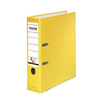 Ordner Recycolor 11285772, A4 80mm breit Karton vollfarbig gelb