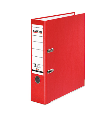 Ordner Recycolor 11285632, A4 80mm breit Karton vollfarbig rot