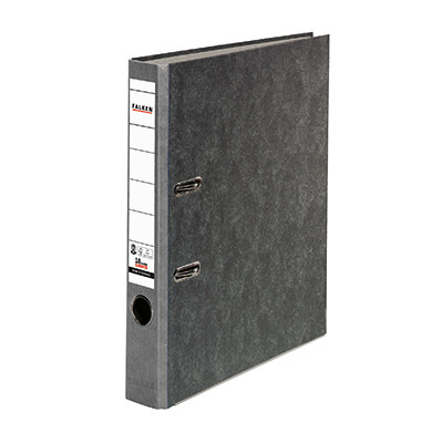 Ordner S50 10311686, A4 50mm schmal Karton schwarz/grau