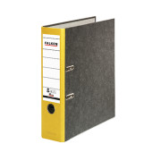 Ordner S80 80024813, A4 80mm breit Karton Wolkenmarmor schwarz/gelb