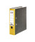 Ordner S80 80024813, A4 80mm breit Karton Wolkenmarmor gelb