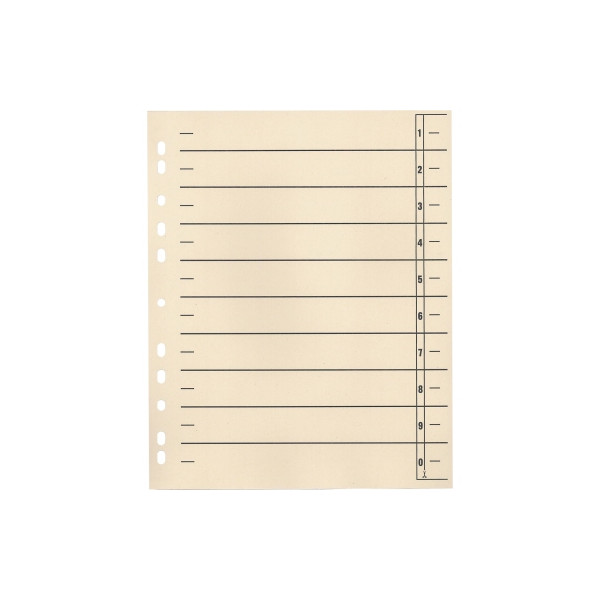 4003969015272 -  Trennblätter 24x30cm 180g 11fach gelocht chamois 4003969015272 HEAD 1