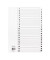 Kartonregister 1607, 1 bis 20, A4, 170 g/m², weiße Taben, 20-teilig