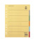 Kartonregister 1528, 6-teilig blanko, A4, 250 g/m&sup2;, farbige Taben, 6-teilig