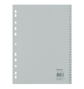 Kunststoffregister 1525 1-31 A4 0,12mm graue Taben 31-teilig