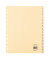 Kartonregister 1925, 1 bis 31, A4, 100 g/m², chamois Taben, 31-teilig