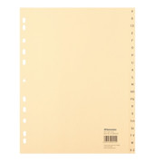 Kartonregister 1924, A bis Z, A4, 100 g/m&sup2;, chamois Taben, 20-teilig