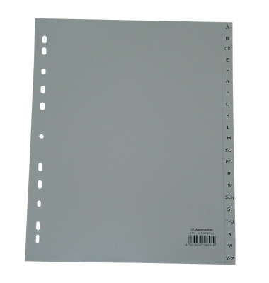 Kunststoffregister 2131, A bis Z, A4+, 120&micro;m, graue Taben, 20-teilig
