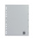 Kunststoffregister 1576, 1 bis 5, A4, 120&micro;m, graue Taben, 5-teilig