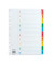Kartonregister 1579, 1 bis 10, A4, 170 g/m², farbige Taben, 10-teilig