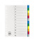 Kunststoffregister 1532 blanko A4 0,115mm farbige Taben 12-teilig