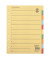 Kartonregister 1526, 10-teilig blanko, A4, 250 g/m², farbige Taben, 10-teilig