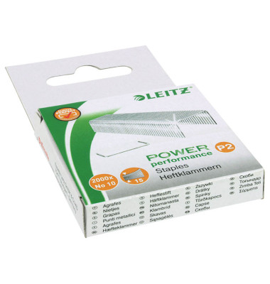 Heftklammern No 10, 5577-10-00, Stahldraht verzinkt, Heftleistung 10 Blatt max.